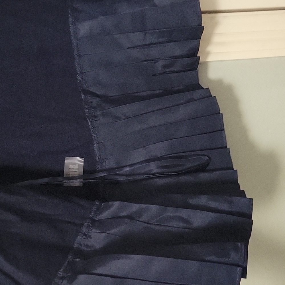Tommy Hilfiger Navy Cardigan with Pleated Hem - Picture 3 of 5